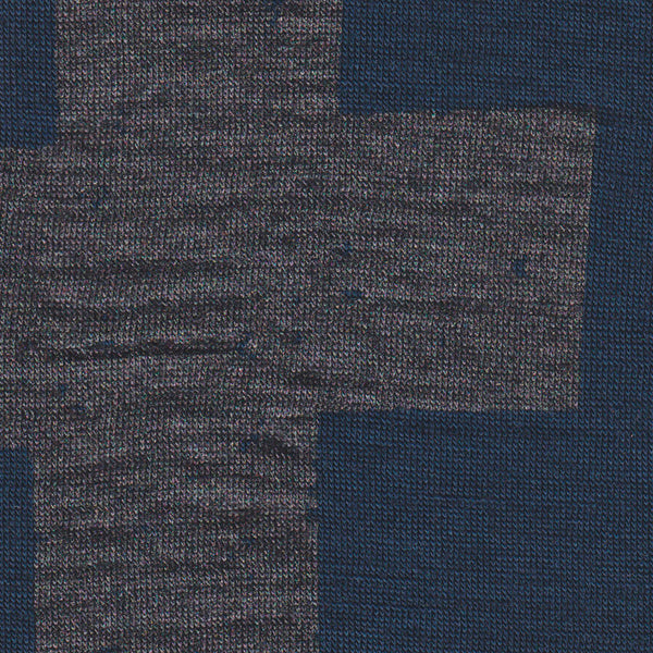Buy Cotton Matty Grey Blue X Black Cross Tone Dyed Fabric (Viscose & Cotton  Blend) Online 4144CI - SourceItRight