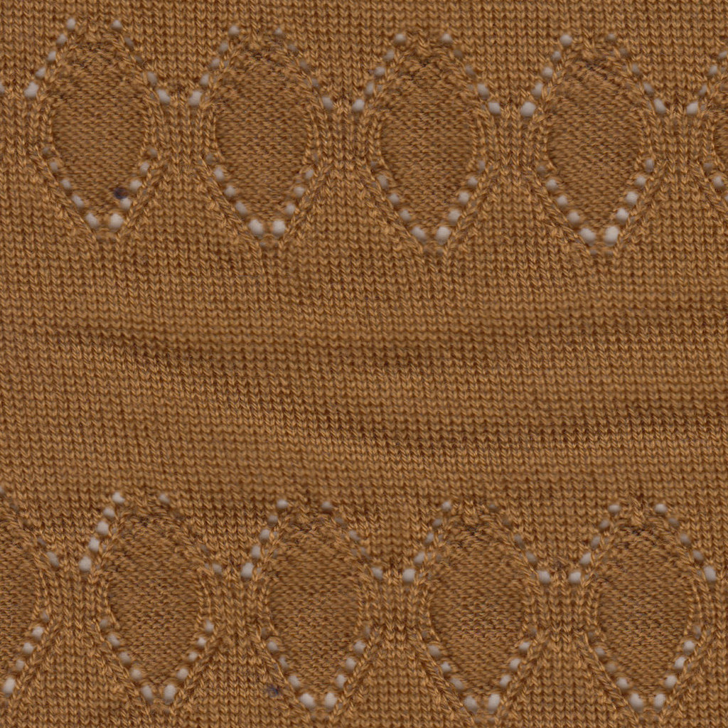 Mustard marquise knit merino fingerless gloves