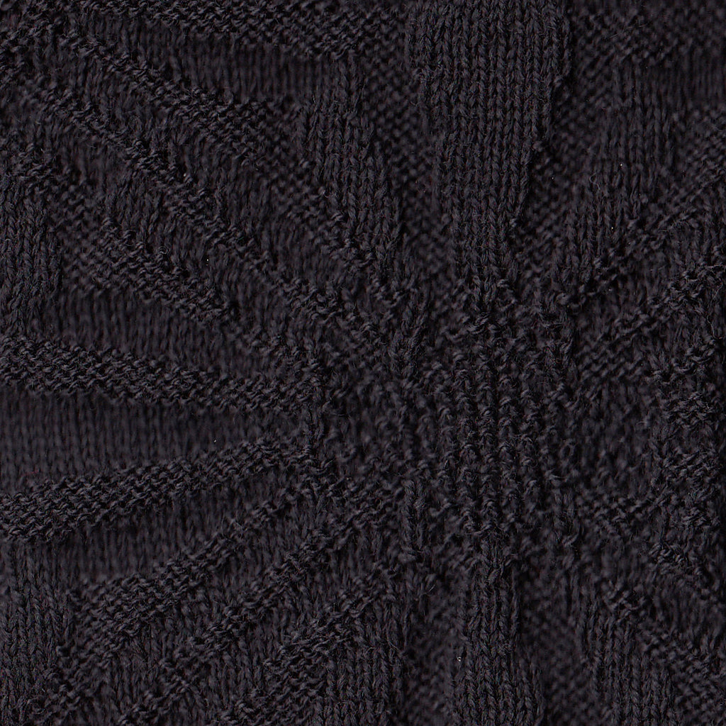 Brown textured knit merino fingerless gloves